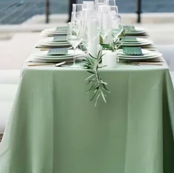💙🏍Elegant Sage Tablecloth for Dining - Picture 1 of 4